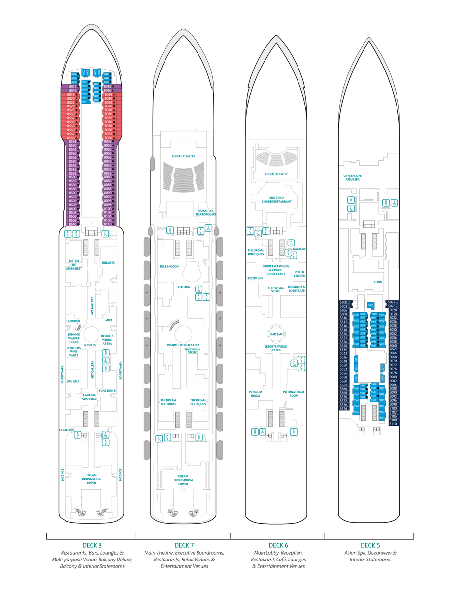 genting world dream cruise deck plan